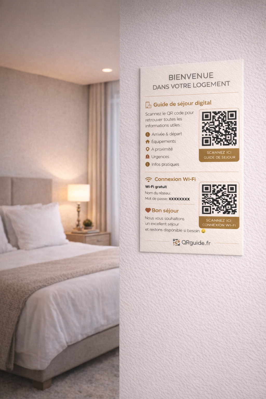 QR Code Mur Hôtel